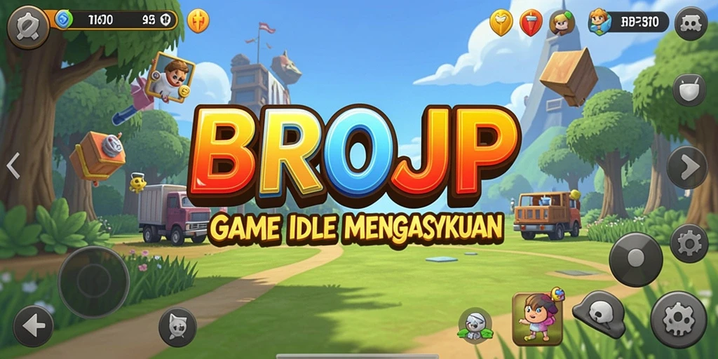 Screenshot utama BROJP menampilkan karakter dalam gameplay Idle yang mengasyikkan.