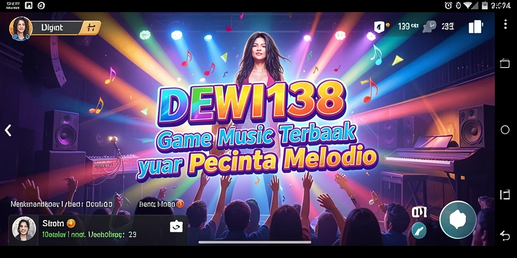 Tampilan gameplay menarik di DEWI138 dengan nuansa musik yang kental.