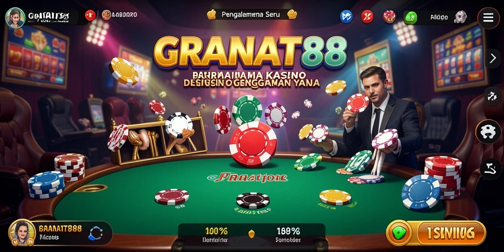 Tampilan gameplay Kasino yang mendebarkan dan mengasyikkan di GRANAT88.