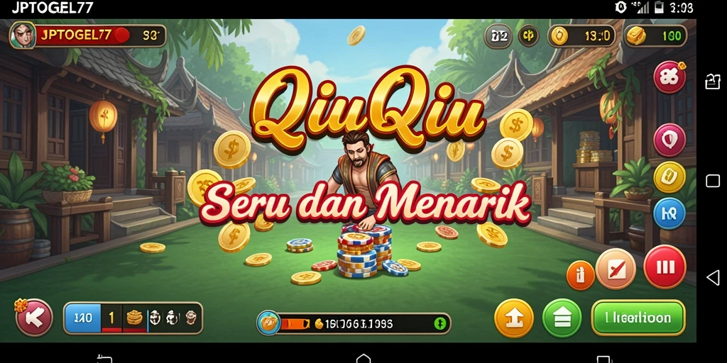 Tampilan gameplay QiuQiu yang seru dan menarik di JPTOGEL77.