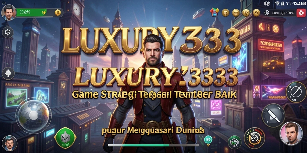Screenshot LUXURY333 menampilkan aktivitas seru dalam gameplay SLG.