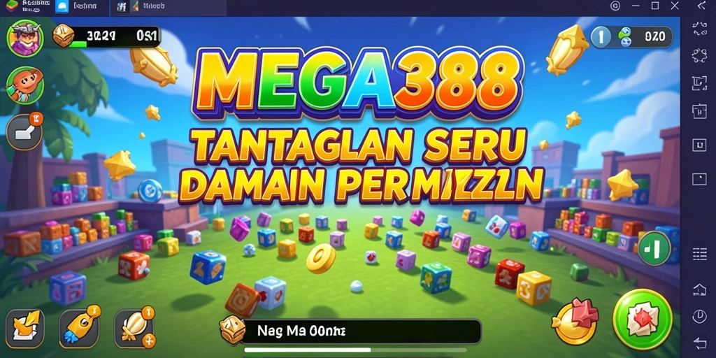 Tampilan gameplay seru dari MEGA388 yang menantang.