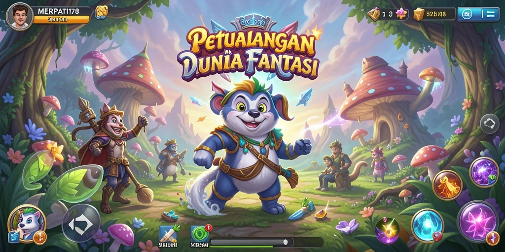 Tampilan menarik gameplay petualangan di MERPATI178.