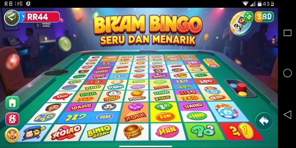 Tampilan gameplay seru dari RR44 dalam permainan Bingo.