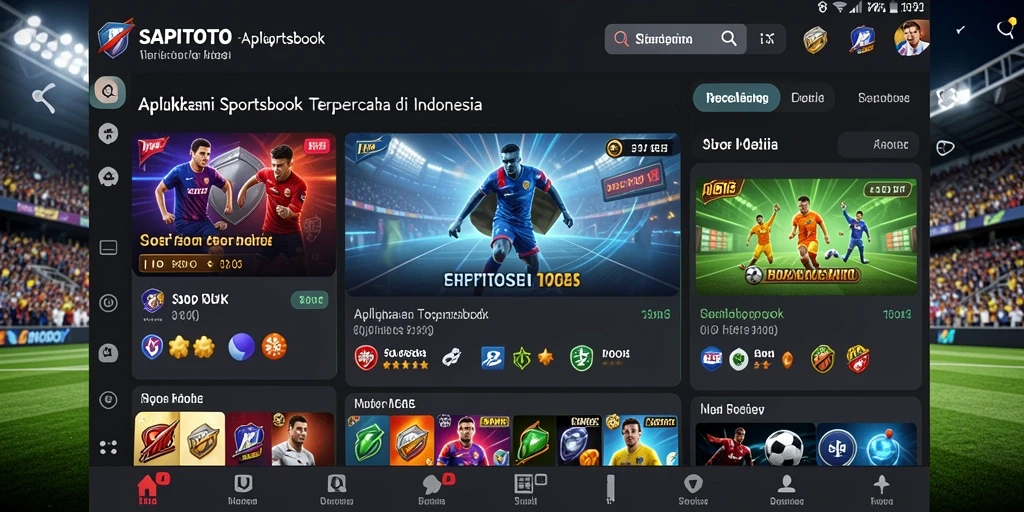 Tampilan gameplay menarik dari aplikasi Sportsbook SAPITOTO.