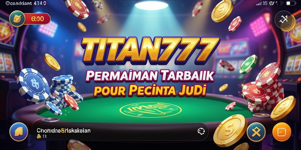 Tampilan utama gameplay Kasino TITAN777 yang seru dan penuh keseruan.