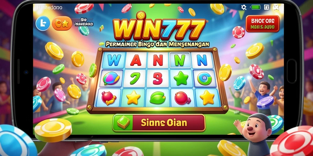 Tampilan gameplay seru dalam aplikasi Bingo WIN777.